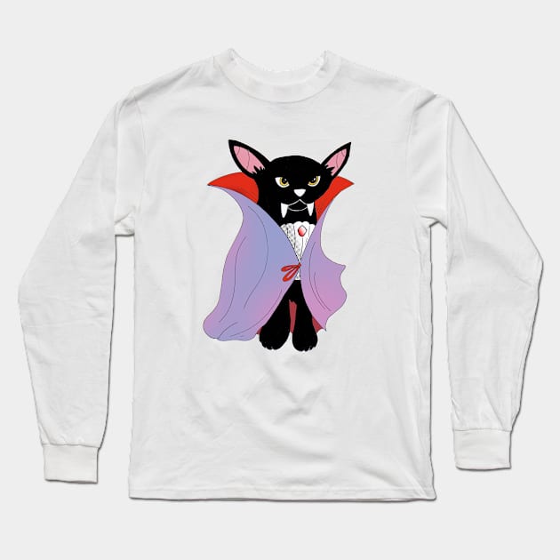 The Vampire Cat 2021 Long Sleeve T-Shirt by CarlComics